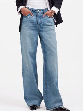 MADEWELL Petite Low-Slung Baggy Jeans